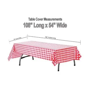 Mantel de plástico a cuadros 6 unidades 54 pulgadas de_2