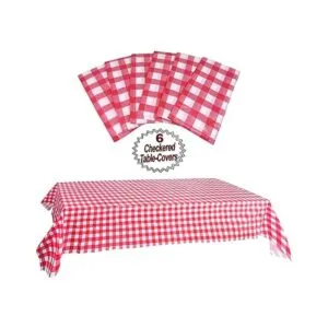 Mantel de plástico a cuadros 6 unidades 54 pulgadas de_4