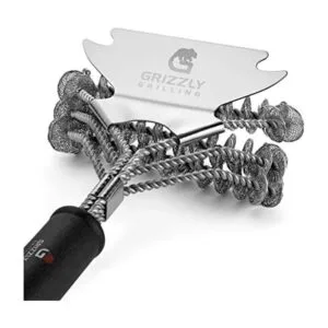 Grizzly Grilling Cepillo para parrilla y raspador