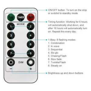 Tira de luces LED que funciona con pilas cadena de luces_3