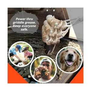 Grizzly Grilling Cepillo para parrilla y raspador