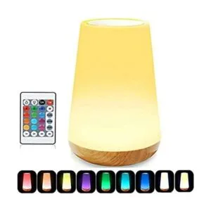 ROYFACC Lámpara LED de noche táctil lámpara de mesa de