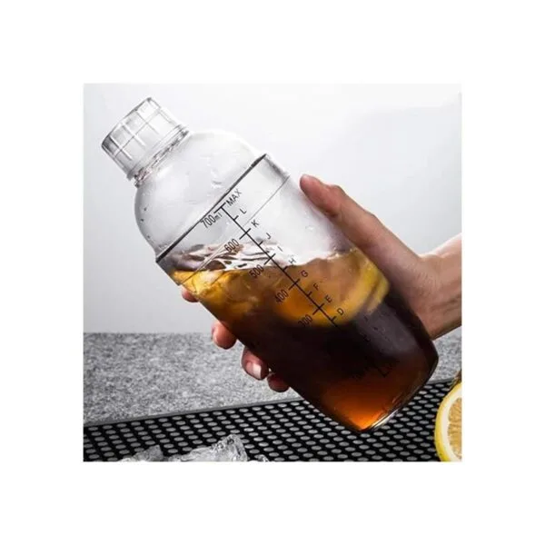 FEOOWV Coctelera de plástico mezcladora de bebidas a_3