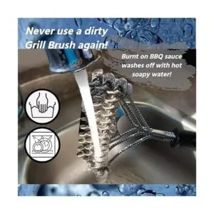 Grizzly Grilling Cepillo para parrilla y raspador