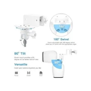 HOLACA Soporte para canalón eufyCam 2C 2C Pro E y 2 Arlo
