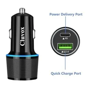 Cargador rápido de coche tipo C compatible con Google_3