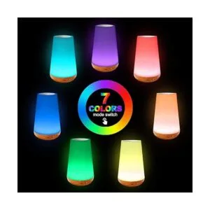 ROYFACC Lámpara LED de noche táctil lámpara de mesa de