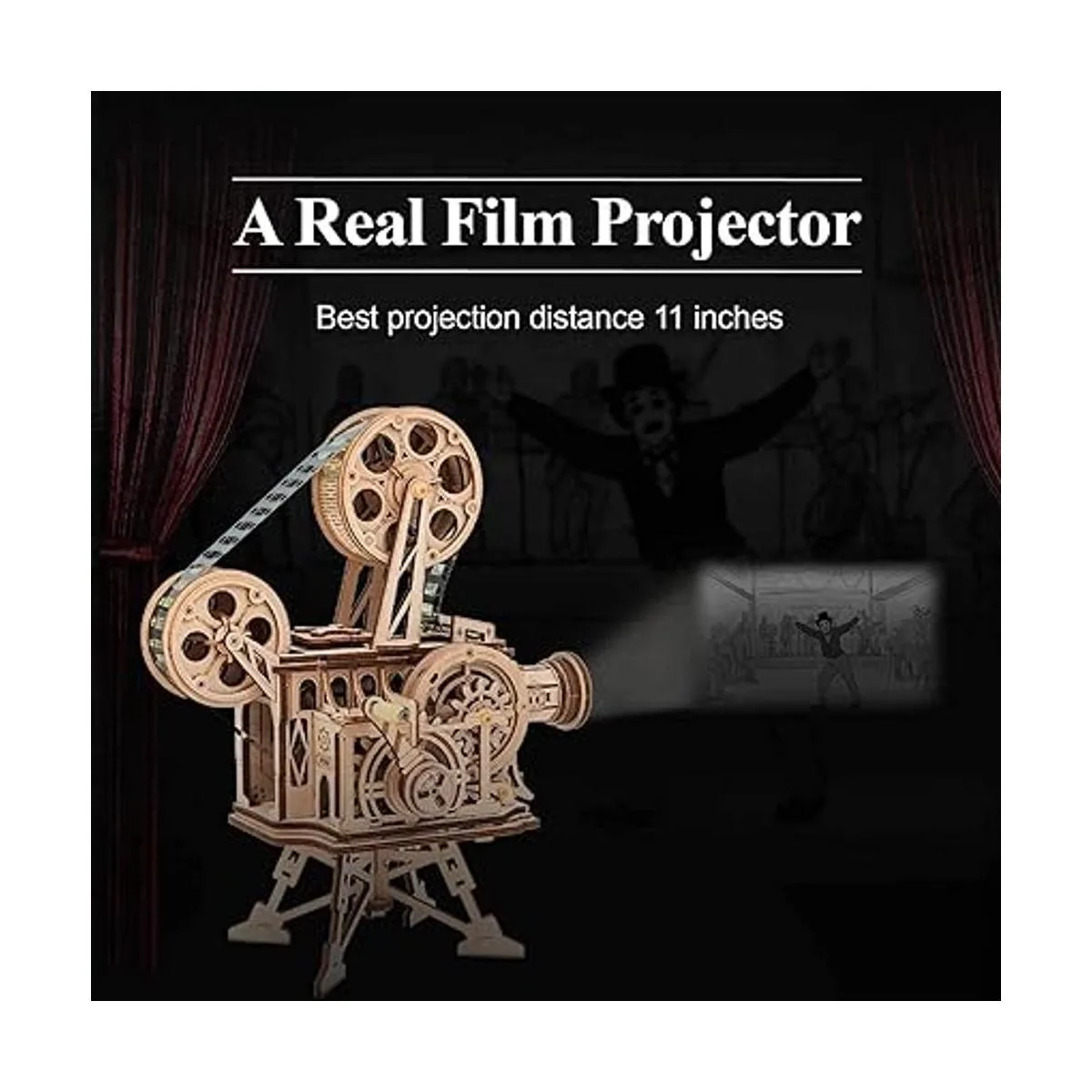 ROKR Rompecabezas 3D de madera kits de modelo mecánico_2