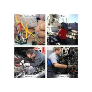 Conectores de anillos con termorretráctiles rojos 2218 AWG