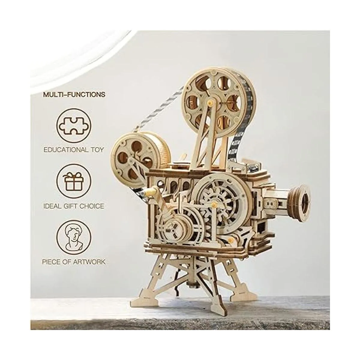 ROKR Rompecabezas 3D de madera kits de modelo mecánico_6