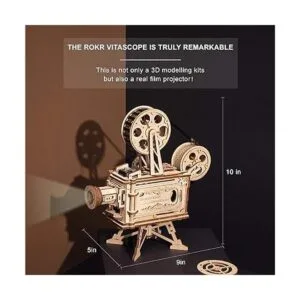 ROKR Rompecabezas 3D de madera kits de modelo mecánico_4