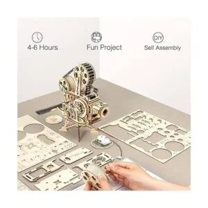 ROKR Rompecabezas 3D de madera kits de modelo mecánico_5