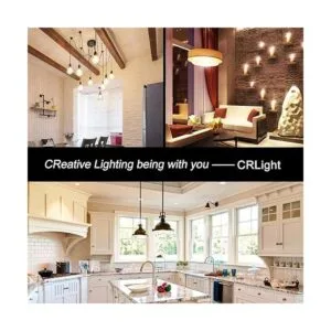 CRLight Candelabra Bombilla LED tipo globo equivalente a_3