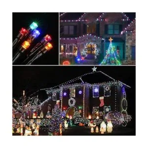 Toodour Luces solares de Navidad paquete de 2 unidades_4