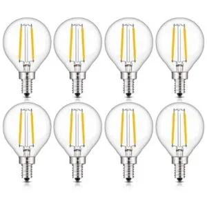 CRLight Candelabra Bombilla LED tipo globo equivalente a_1