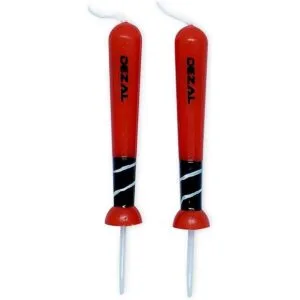 DEZAL Velas rojas de bate de béisbol y bate de sóftbol_2