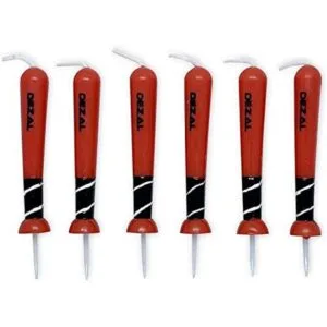 DEZAL Velas rojas de bate de béisbol y bate de sóftbol_1