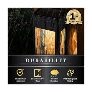 Lancaster Luz de pared y cubierta de aluminio negro_4