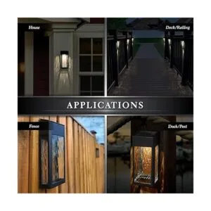 Lancaster Luz de pared y cubierta de aluminio negro_3