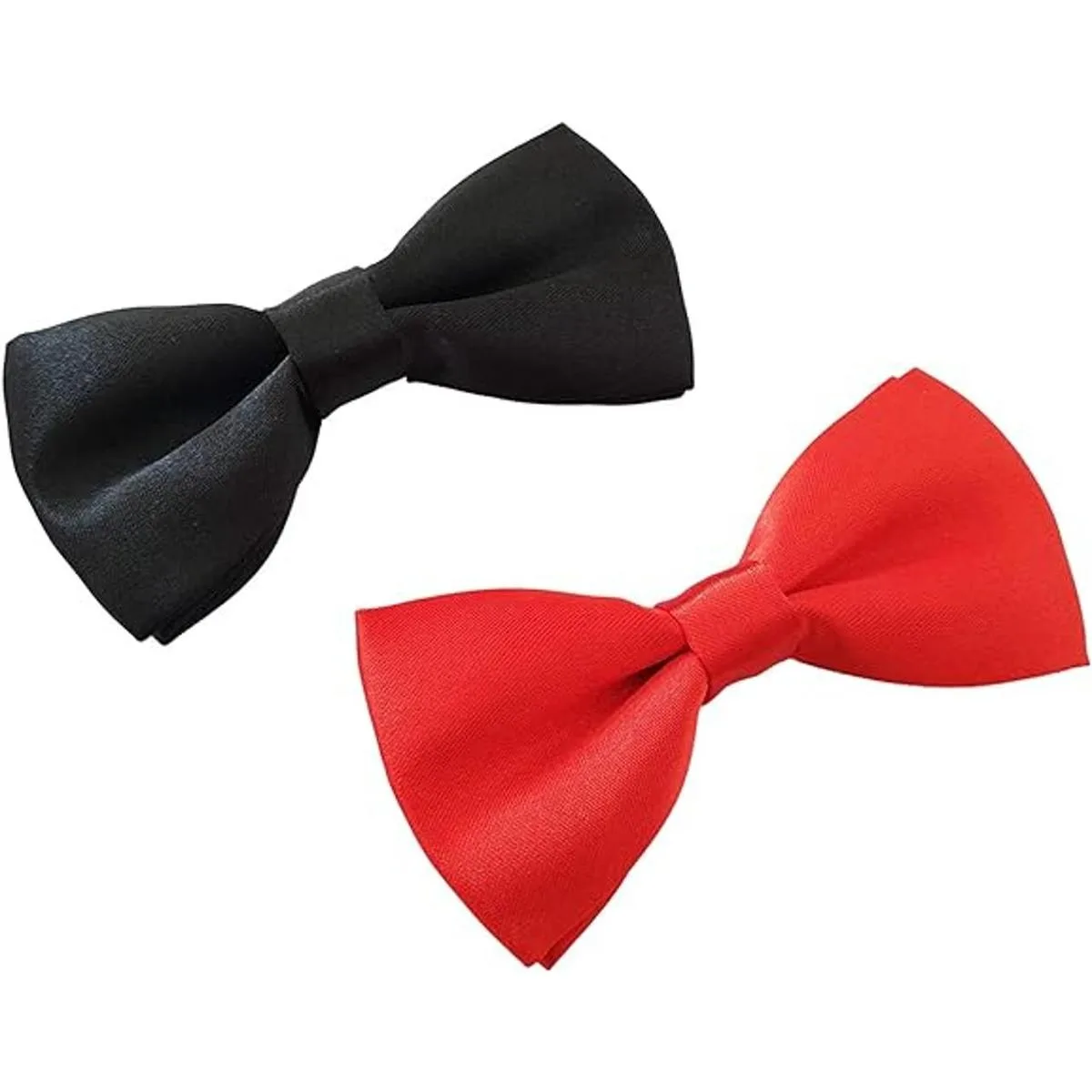 JpGdn 2pcs 3.8x2 Negro Rojo Pequeño Collar de Perros Arcos