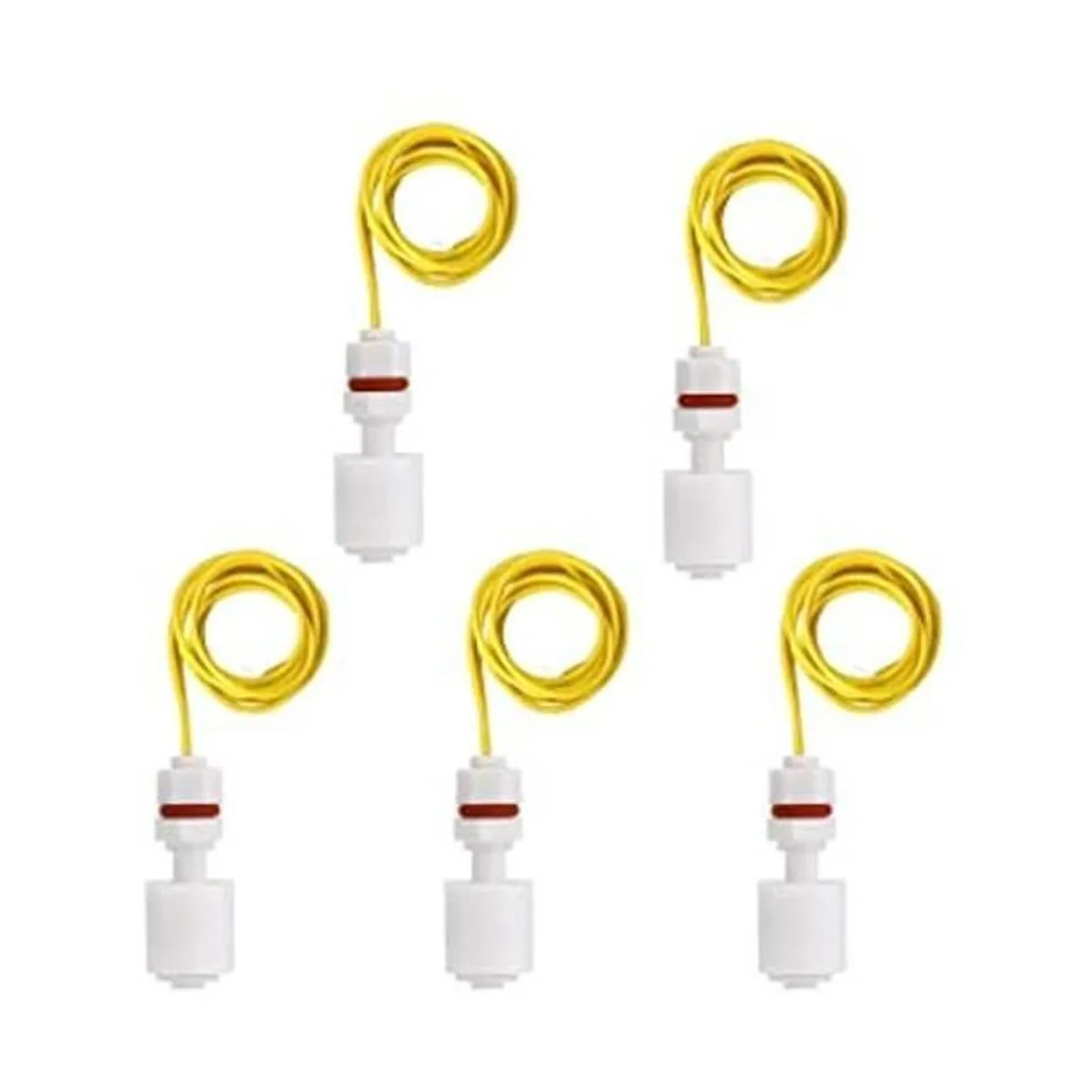 Liyafy 5 piezas de ángulo recto de plástico blanco PP_1