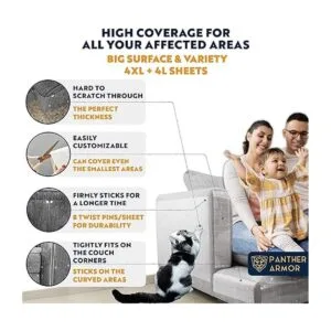 Panther Armor Paquete de 8 protectores de muebles contra_3