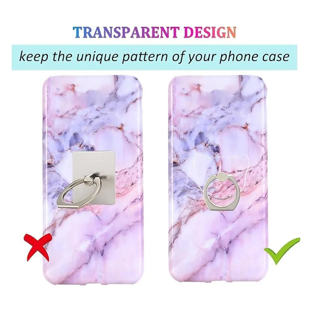 Anillo para teléfono móvil de gato transparente soporte_2