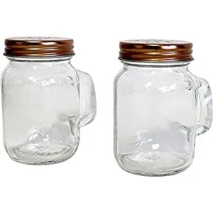 Juego de salero y pimentero vidrio transparente diseño