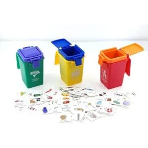 Nuanmu Cubo de basura de juguete para niños 2 estilos de_4