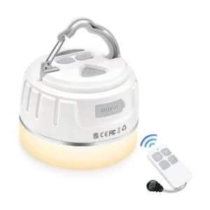 Linterna de camping recargable 5 modos de luz batería de