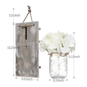 Luces de pared Mason Jar con control remoto decoración_5