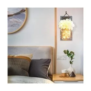 Luces de pared Mason Jar con control remoto decoración_2