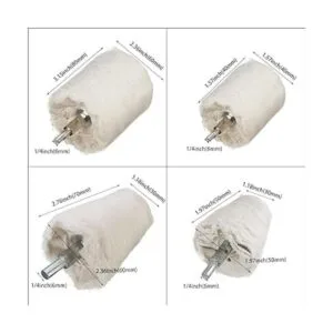 ANAHAF Rueda de pulido para taladro 8 piezas de pulido de