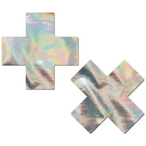 Pastease Pezple Cover Pasties Plus X Cruz holográfica_1