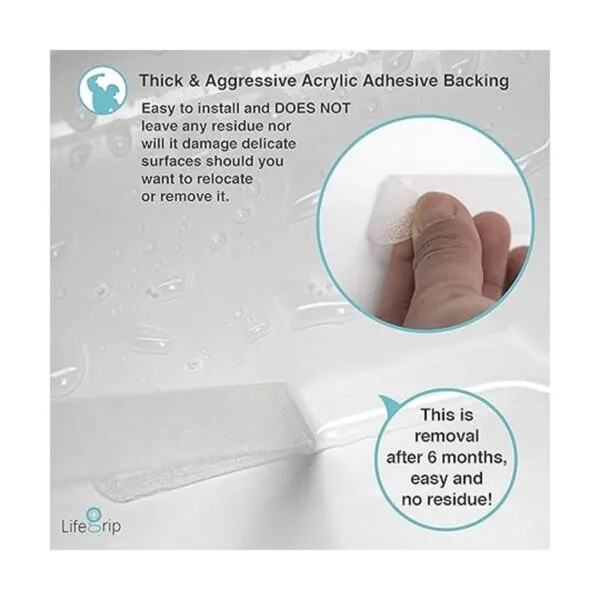 LifeGrip Cinta antideslizante transparente de 1 pulgada_3