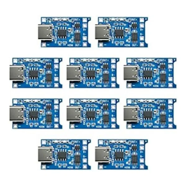 10 unidades TP4056 TipoC interfaz de entrada USB 5V 1A_1