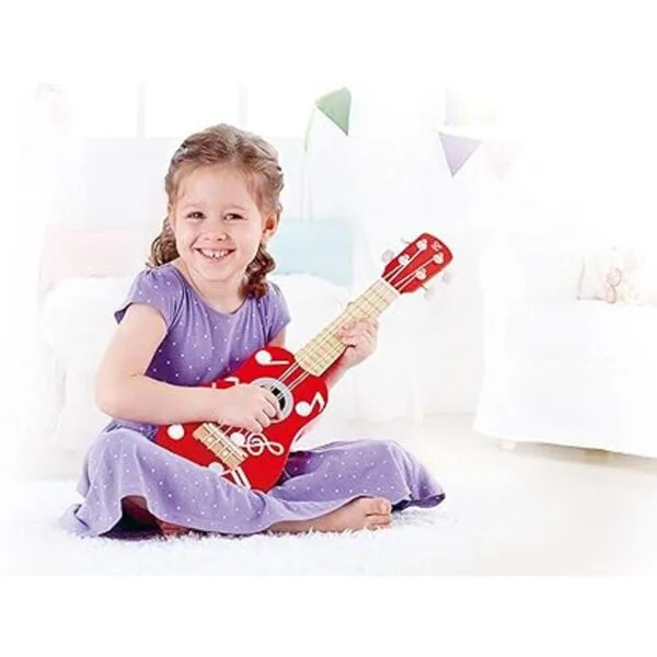 Hape Ukelele de juguete de madera para niños multicolor_2