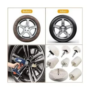 ANAHAF Rueda de pulido para taladro 8 piezas de pulido de