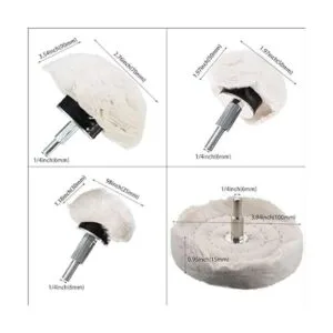 ANAHAF Rueda de pulido para taladro 8 piezas de pulido de