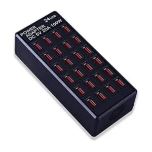 Estación de carga USB de 24 puertos de 100 vatios 20 A_1