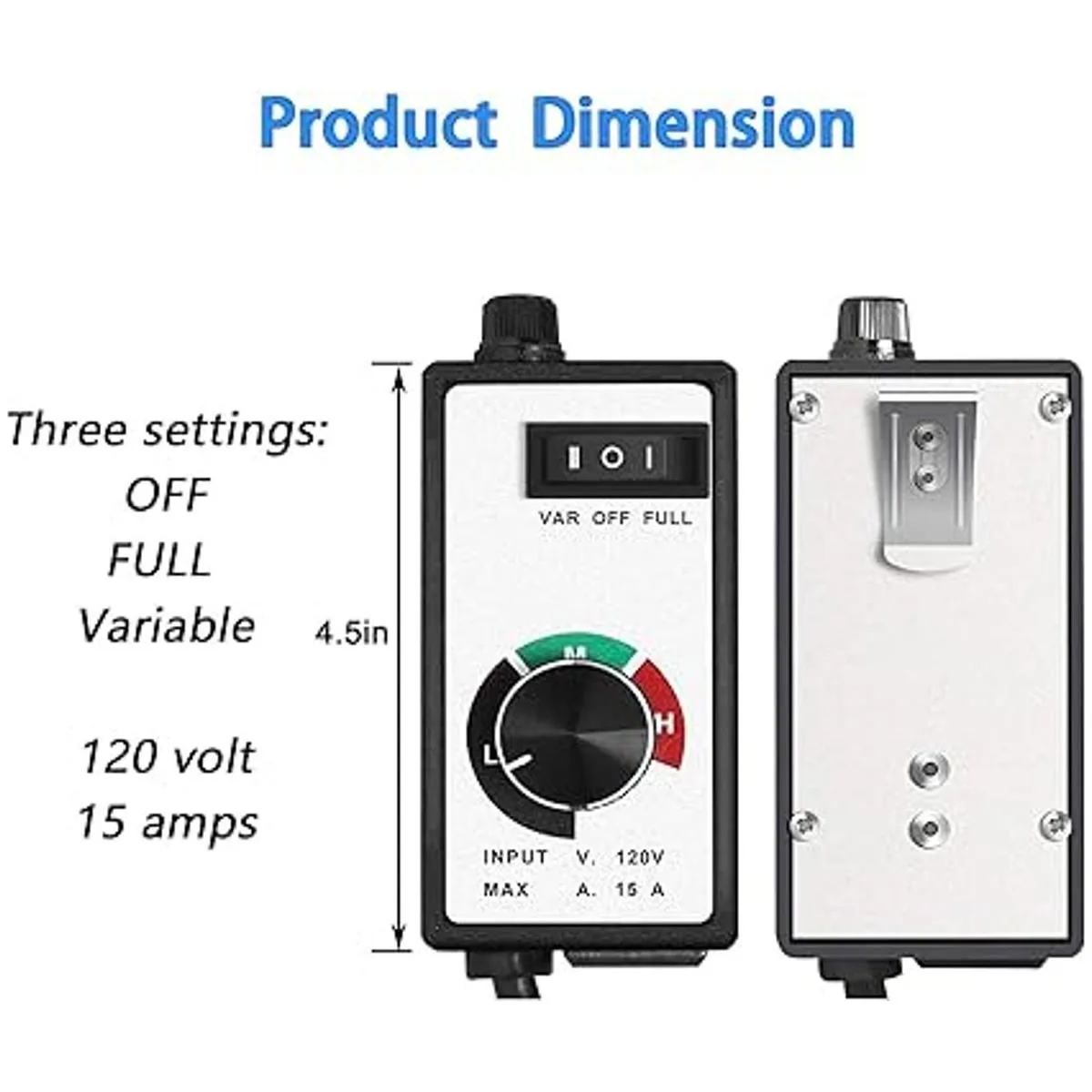 Para Router Fan Controlador de Velocidad Variable Motor_3