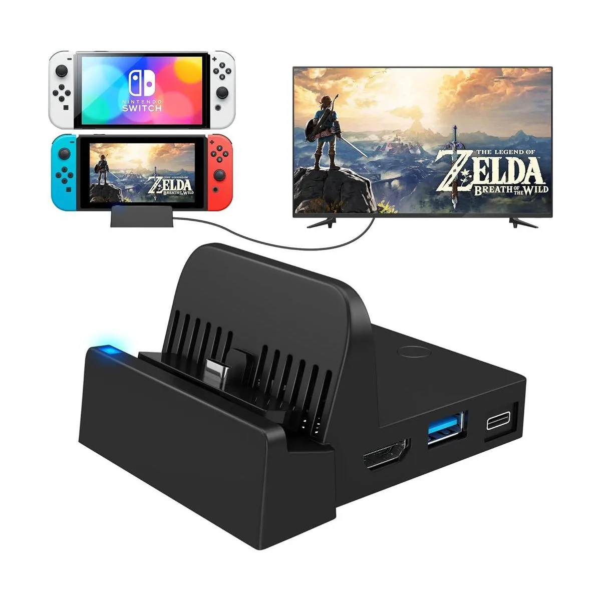 Switch TV Dock Mini Switch portátil estación de_1