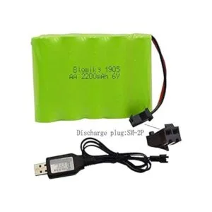 Blomiky Paquete de batería recargable NiMH 5 AA de 6 V_4