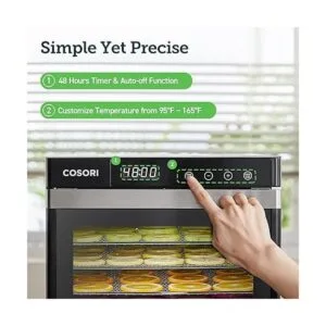 COSORI Deshidratadora de alimentos 50 recetas con_3