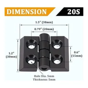 KOOTANS 4 Sets Bisagras de aleación para 2020 serie 0.236