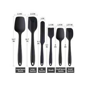 Juego de 6 espátulas de silicona de grado alimenticio_2