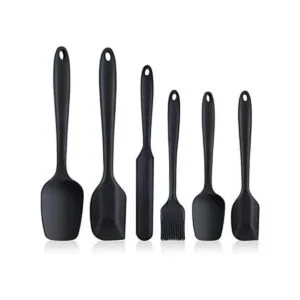 Juego de 6 espátulas de silicona de grado alimenticio_1