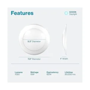 5 pulgadas6 pulgadas Disco de montaje empotrado LED de_2