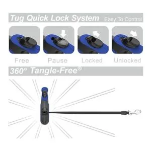 TUG Correa retráctil 360 para perros libre de enredos_5