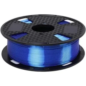 Filamento de impresión 3D PLA azul brillante de seda de_2